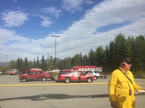 Firefighters from the Alaska Division of Forestry and Anchorage Fire Department responded to a 2-acre wildfire in Bicentennial Park in Anchorage at approximately 5 p.m. The fire was declared contained at 6 p.m.