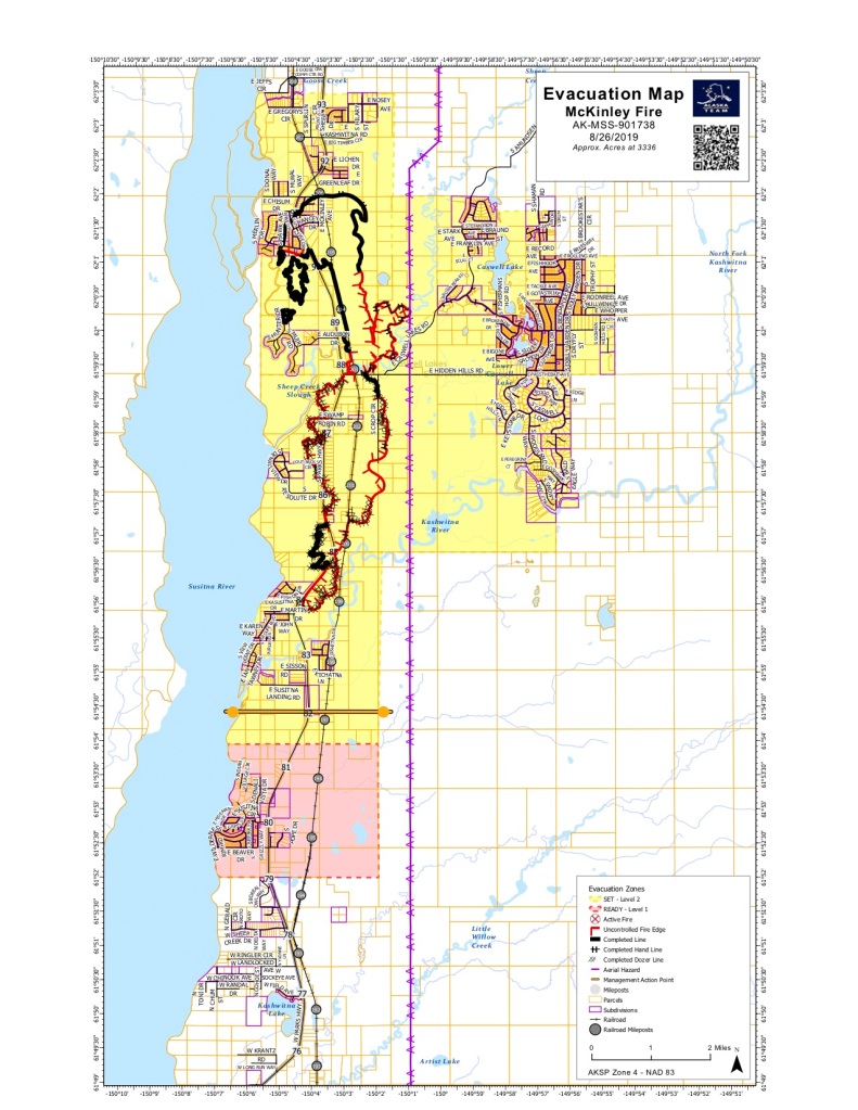 McKinley Fire & Evacuation Map August 28 2019 - 70% Contained