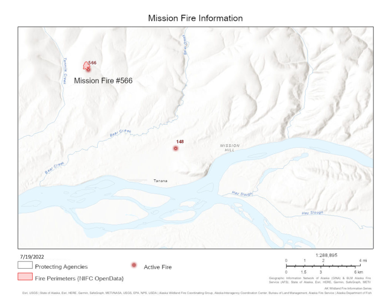 Mission Fire #566 Map for Tuesday, July 19, 2022